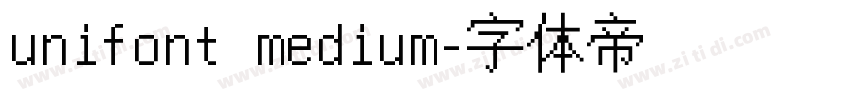 unifont medium字体转换